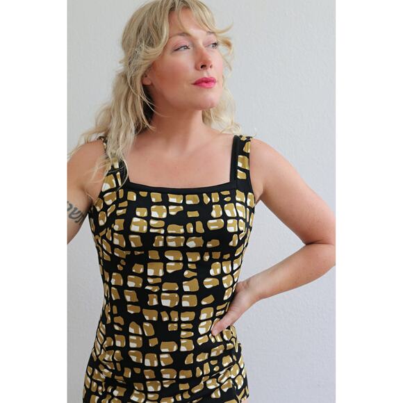 1950's Vintage Sea Stars Pinup Swimsuit Women's Small to Medium SM MD Molded Cup - Picture 9 of 9